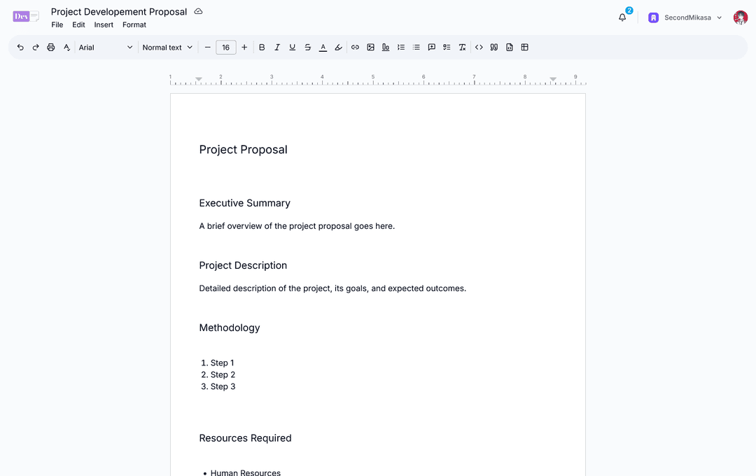 DevDocs project screenshot